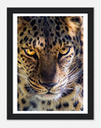 Fearless Leopard art frame poster - SKANDINAVER