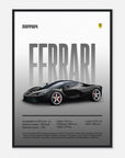 ferrari laferrari hypercar poster - SKANDINAVER