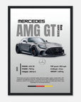 mercedes amg gt black series inspired art print - SKANDINAVER