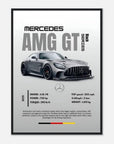 mercedes amg gt black series inspired art print - SKANDINAVER