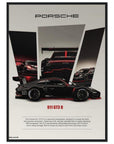 porsche 911 t3rs track redline framed art - SKANDINAVER