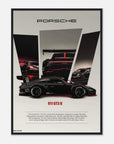 porsche 911 t3rs track redline framed art - SKANDINAVER