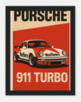 Porsche 911 Turbo Mporsche 911 turbo classic racing poster - SKANDINAVER