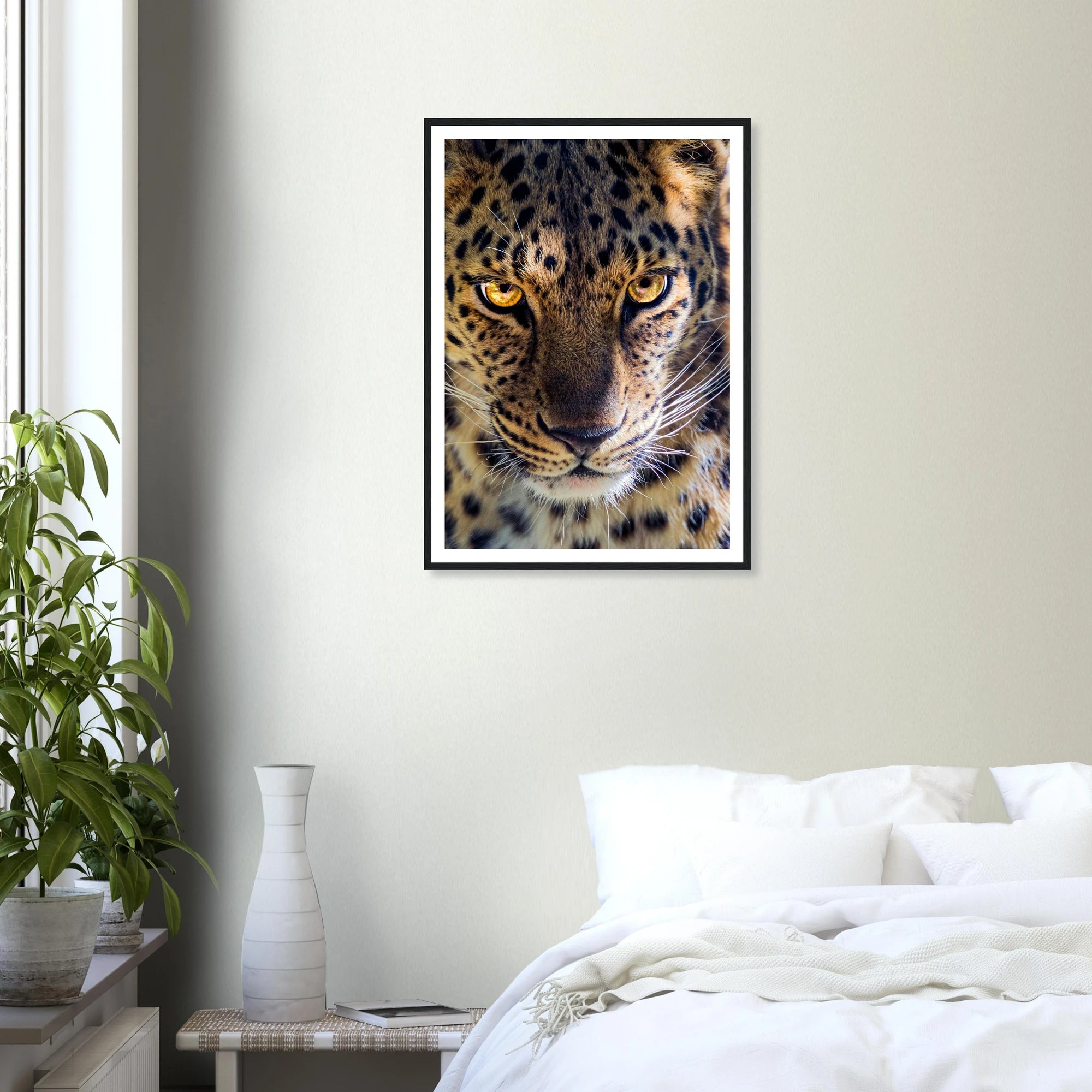 Fearless Leopard art frame poster