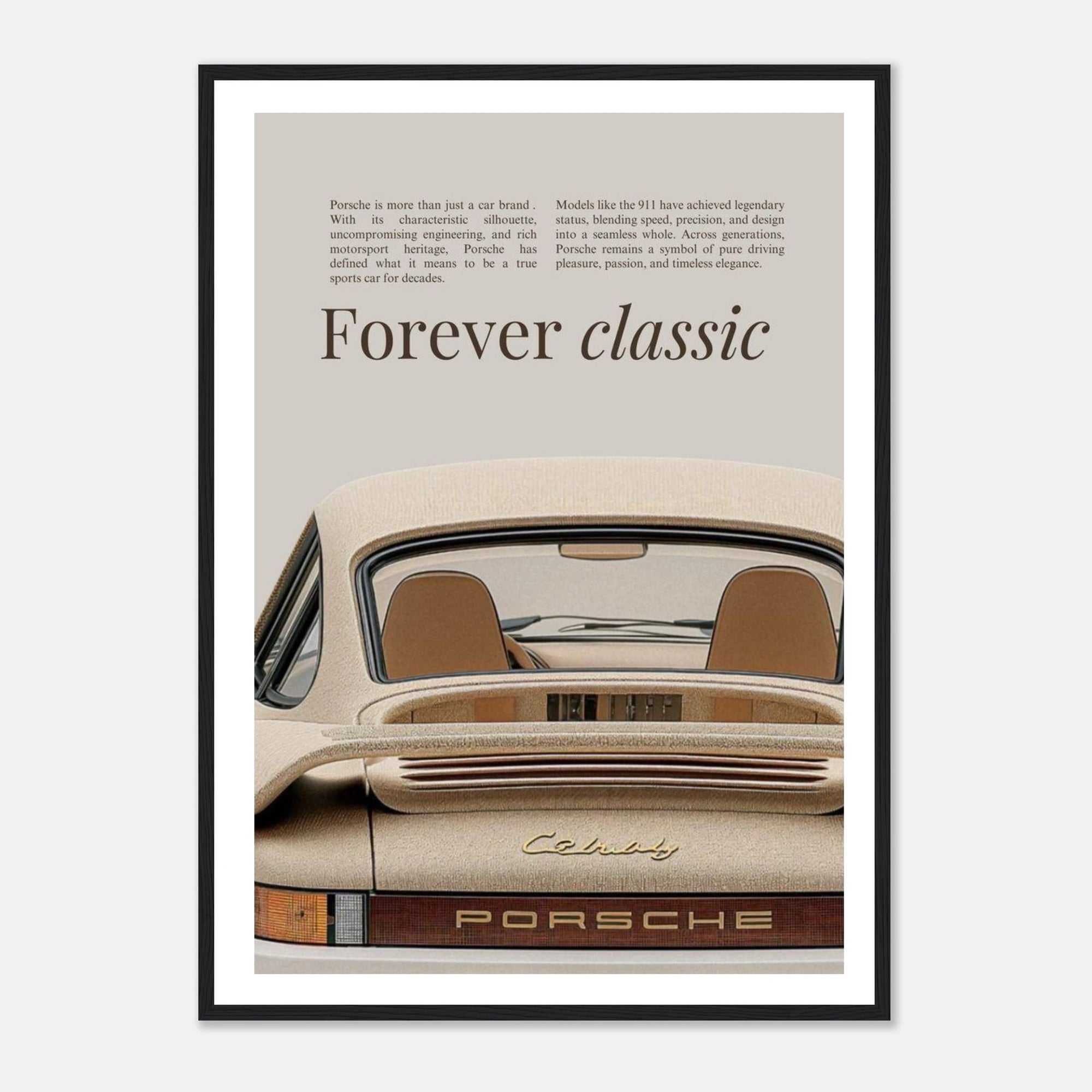 Forever Classic Porsche art frame - SKANDINAVER