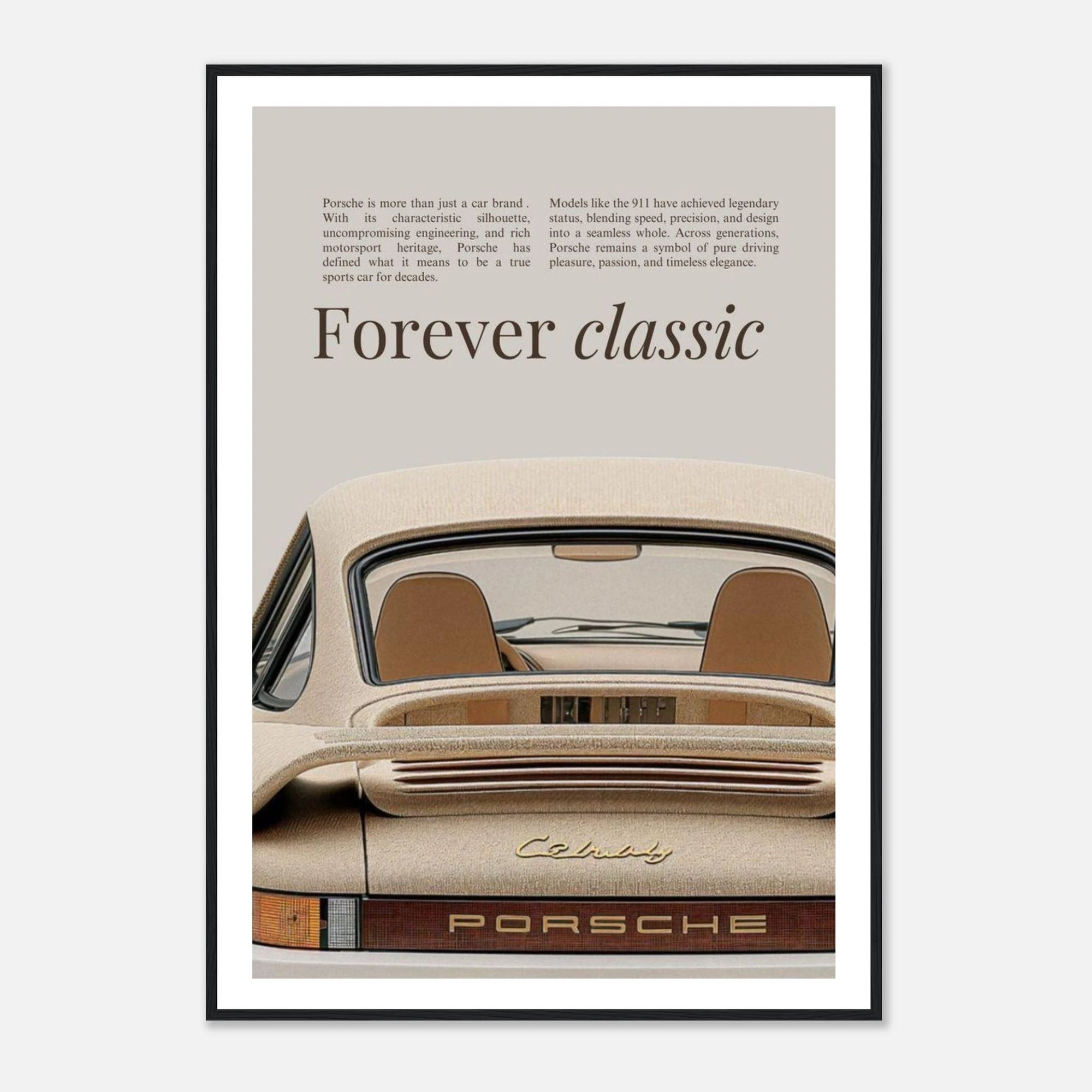 Forever Classic Porsche art frame - SKANDINAVER