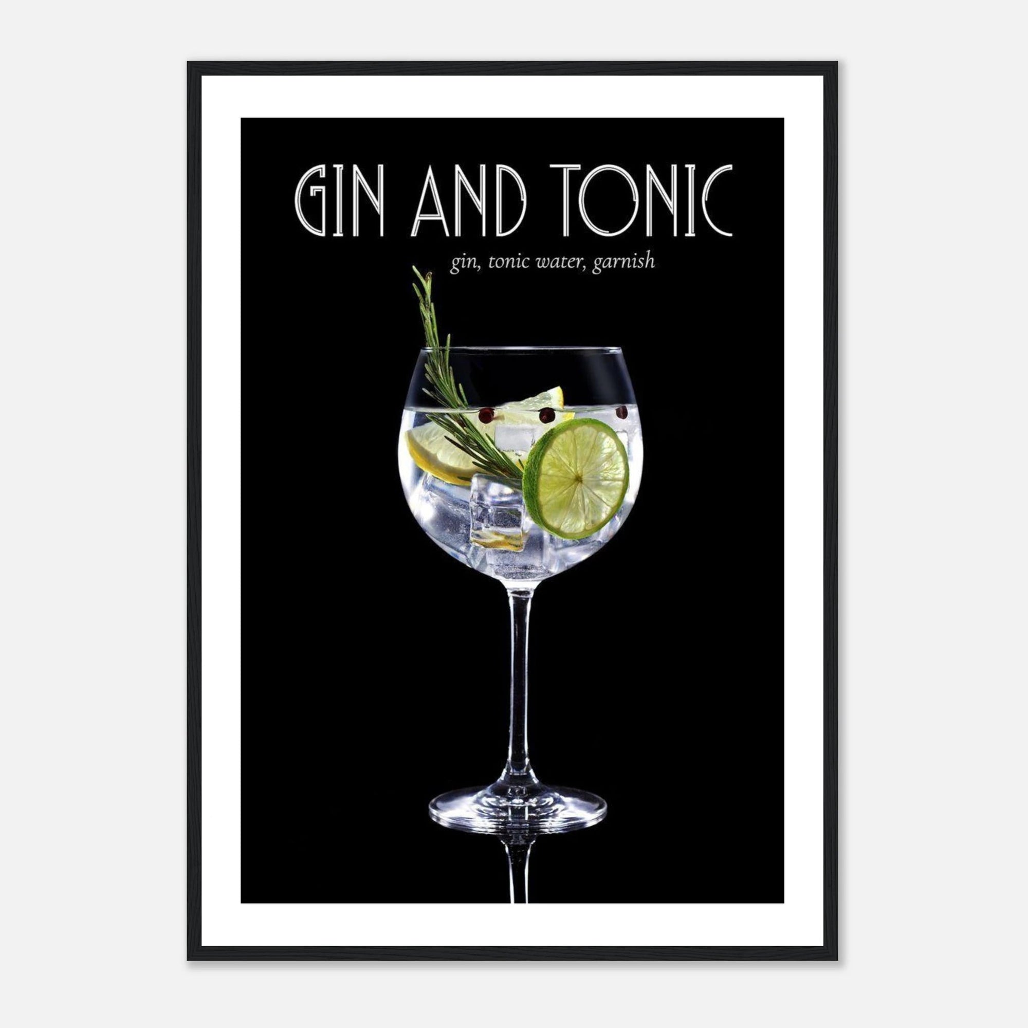 Gin &amp; Tonic art frame Poster for fashion - SKANDINAVER