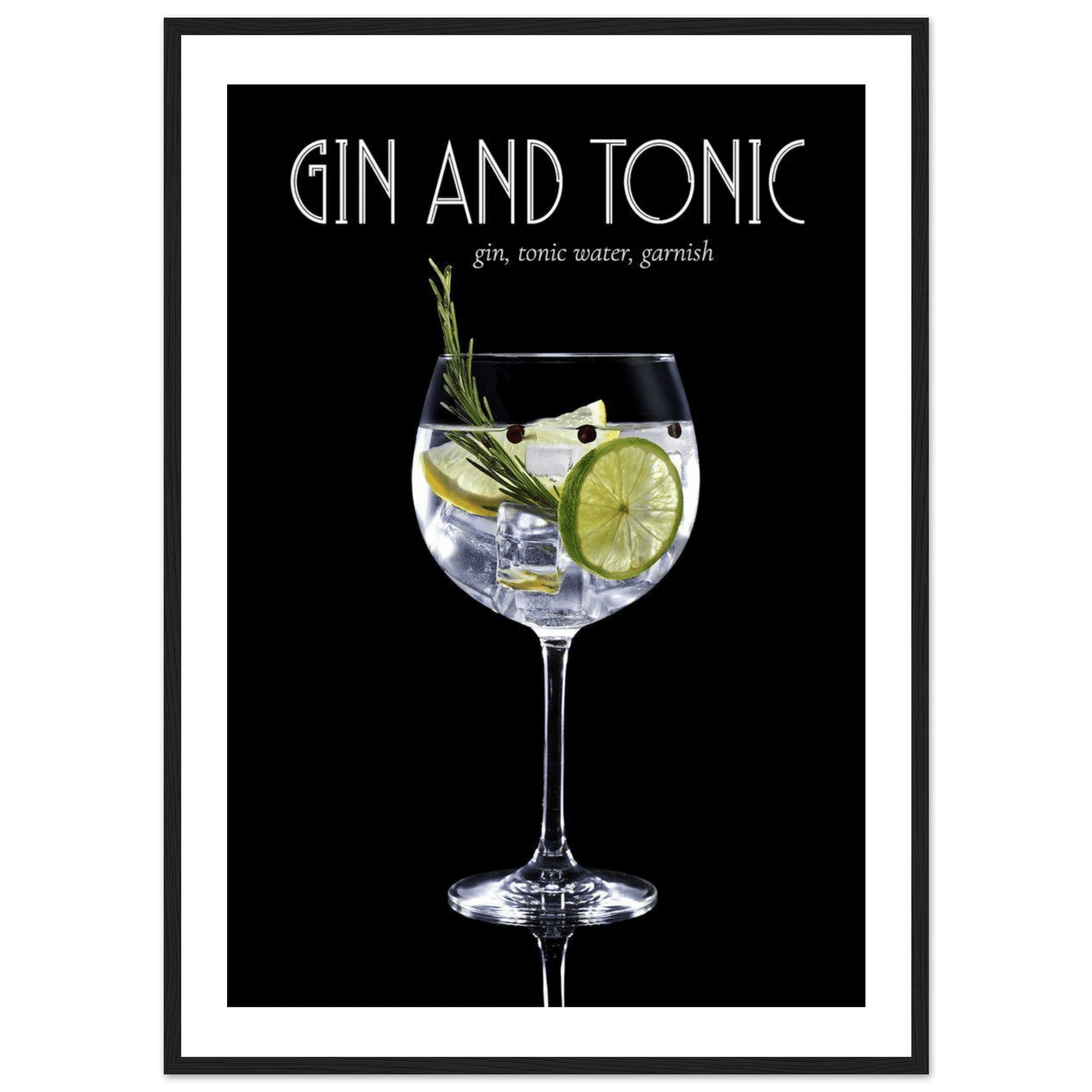 Gin &amp; Tonic art frame Poster for fashion - SKANDINAVER