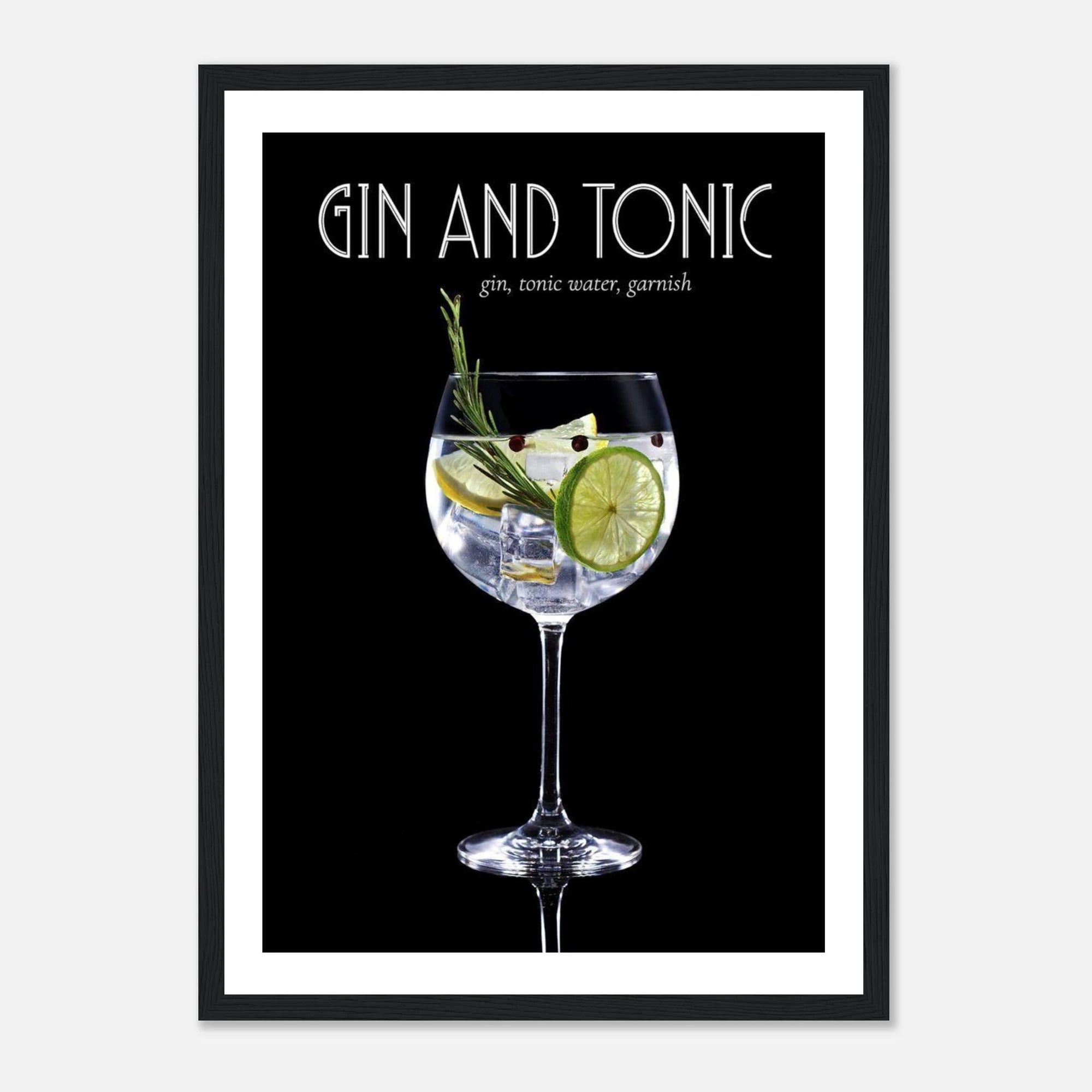 Gin &amp; Tonic art frame Poster for fashion - SKANDINAVER