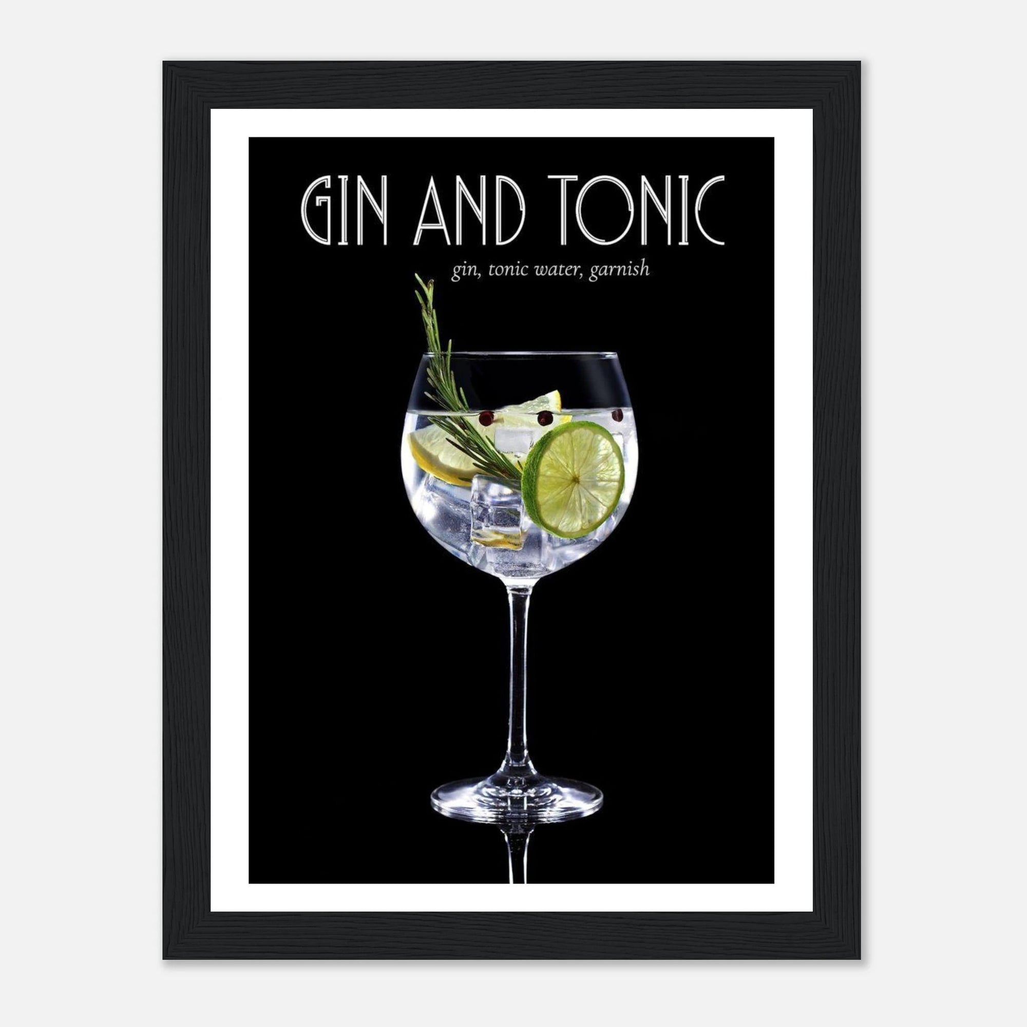 Gin &amp; Tonic art frame Poster for fashion - SKANDINAVER