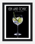 Gin & Tonic art frame Poster for fashion - SKANDINAVER