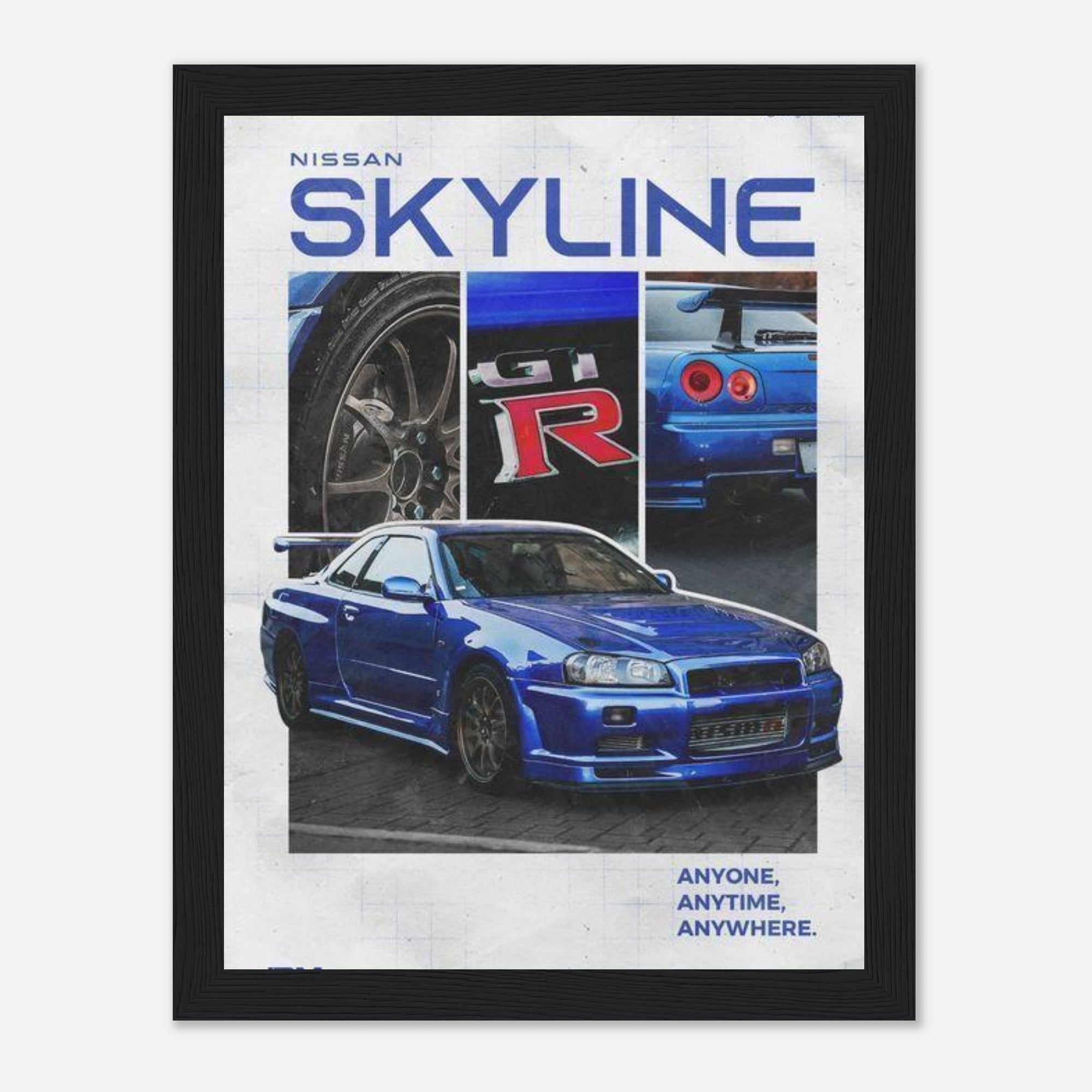 Nissan Skyline GT - R R34 wall art - SKANDINAVER