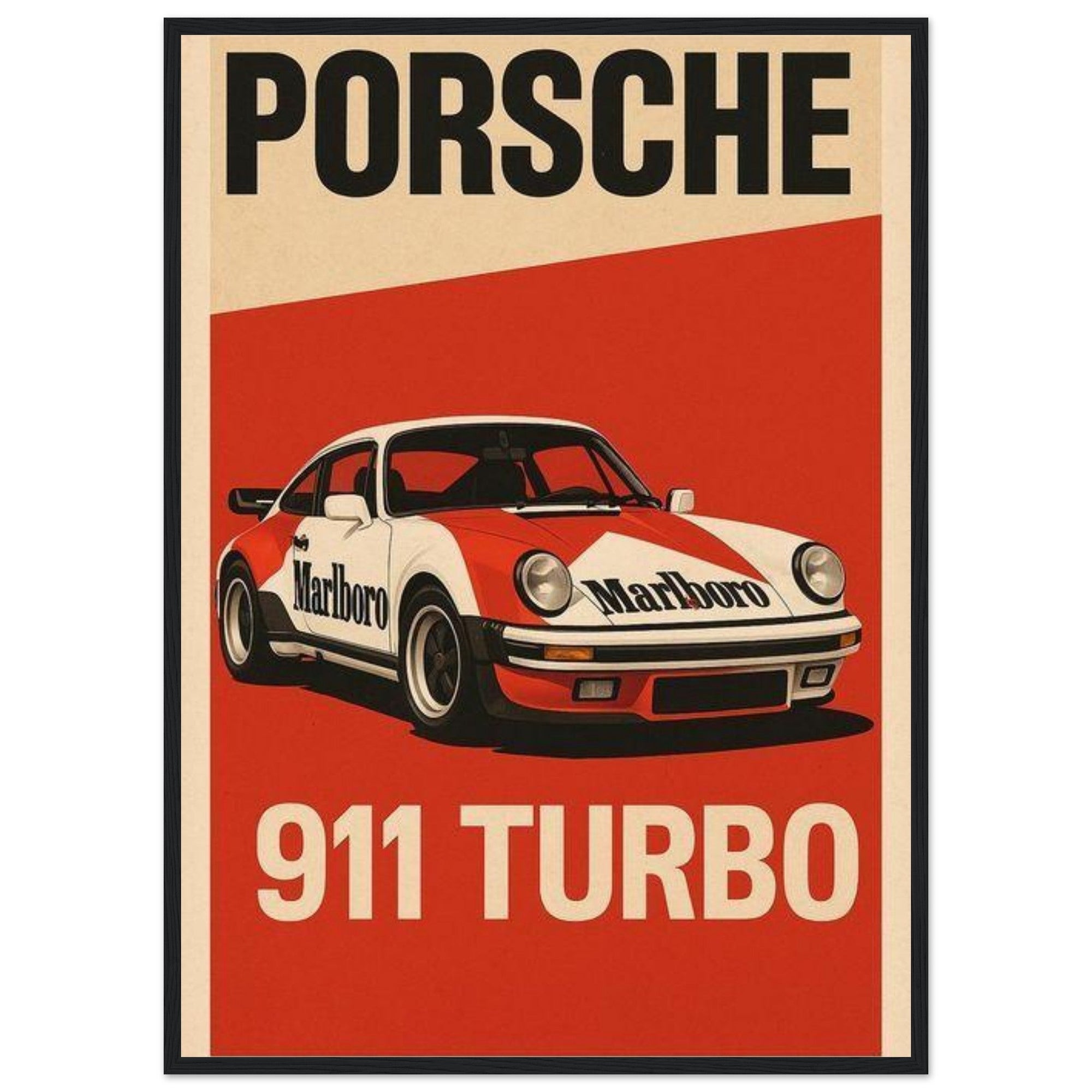Porsche 911 Turbo Mporsche 911 turbo classic racing poster - SKANDINAVER