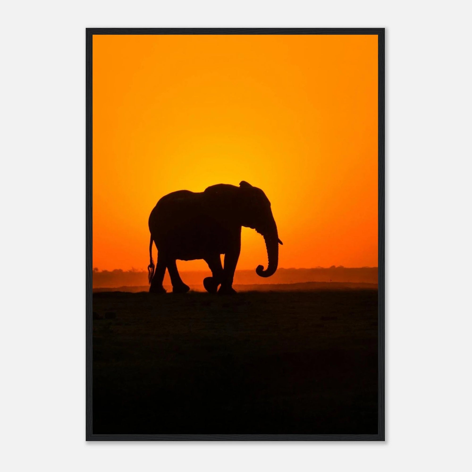 Sunset elephant art frame Poster - SKANDINAVER