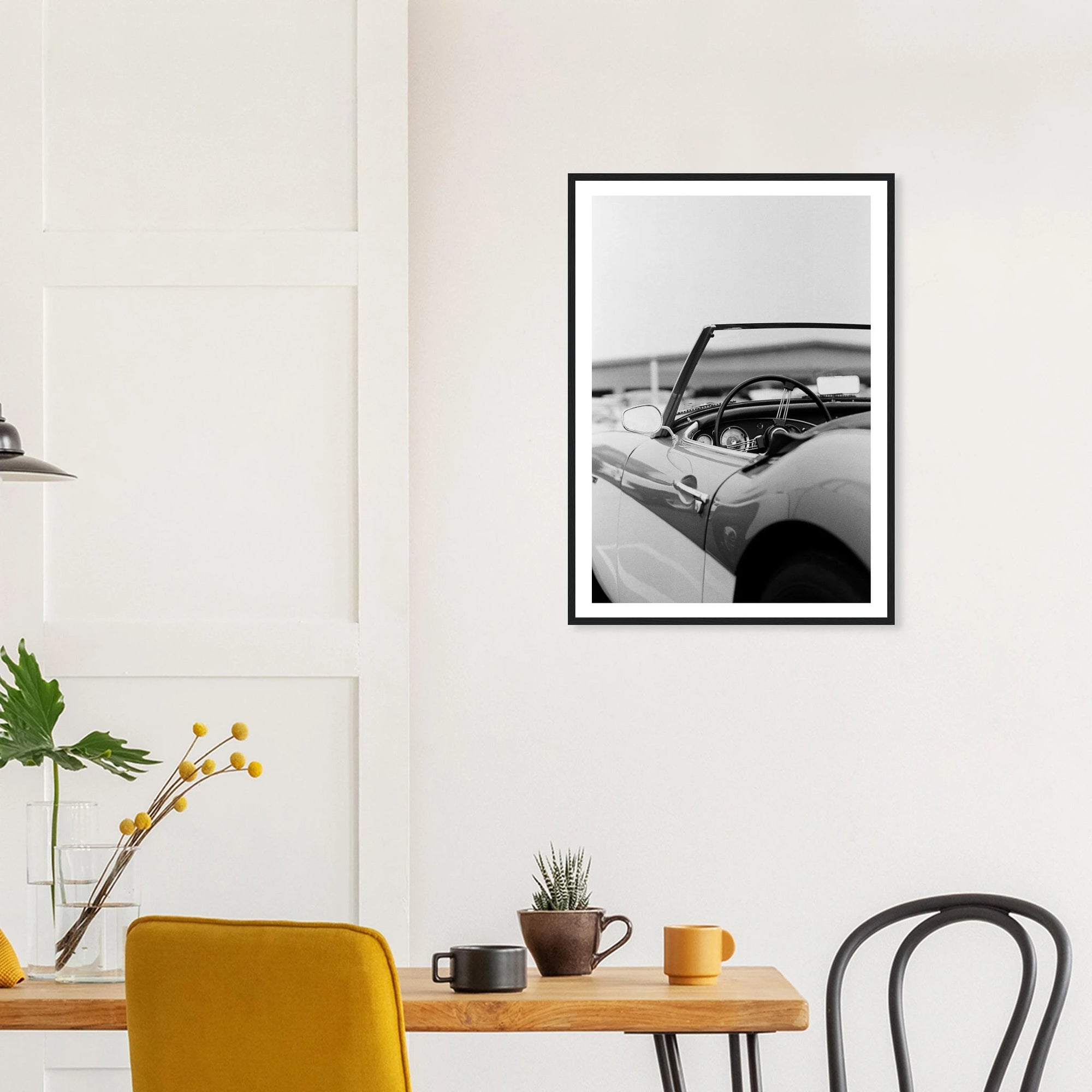 Vintage car cabriolet art frame - SKANDINAVER