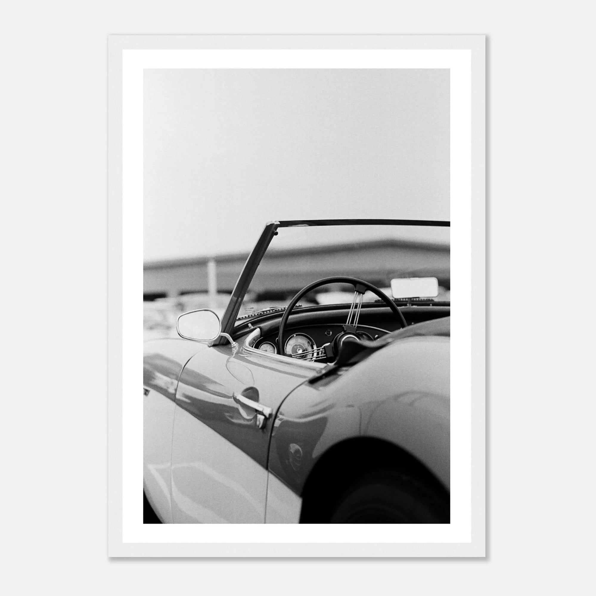 Vintage car cabriolet art frame - SKANDINAVER